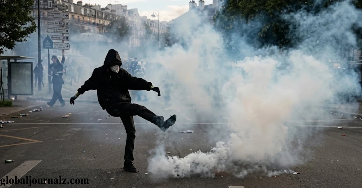 France halts use of stun grenades after boy's hand blown off in student protests