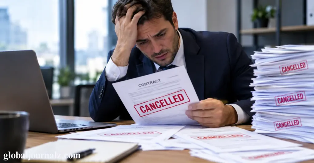 Hundreds of contracts cancelled