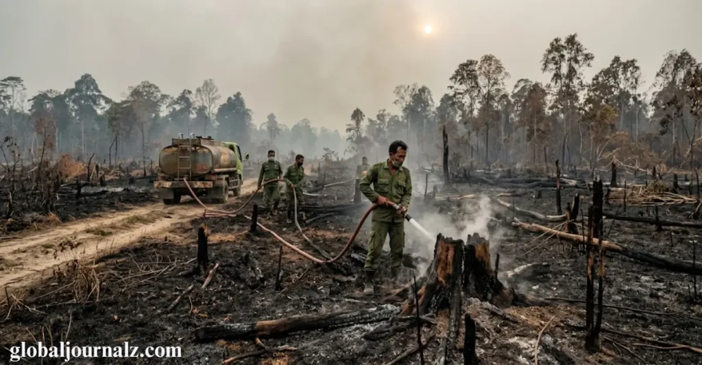 Wildfires in West Kalimantan Blacken Ground